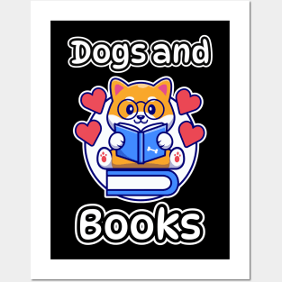 Dogs And Books Posters and Art